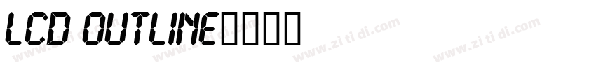 LCD Outline字体转换